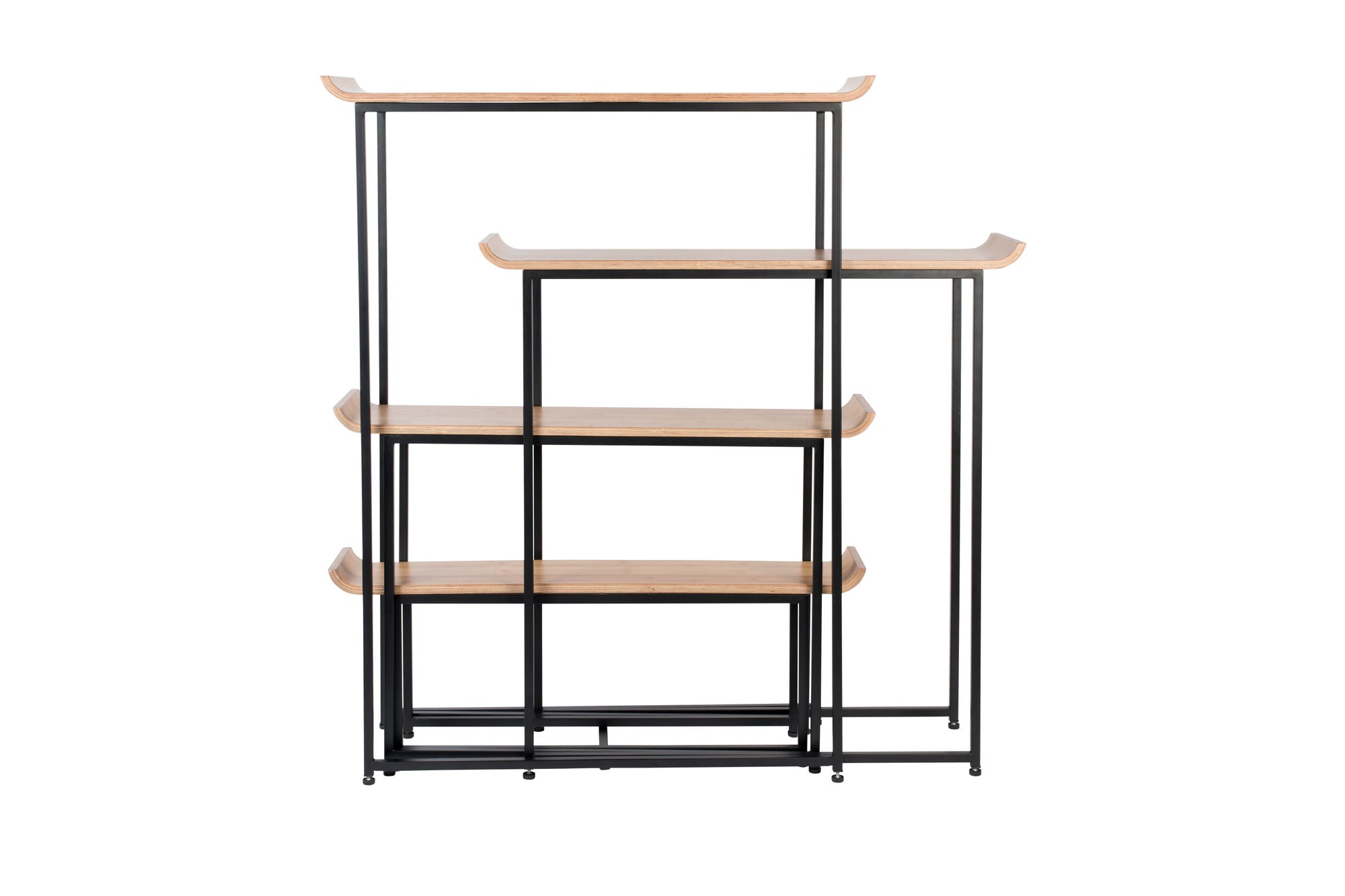 Zuiver Flodka Black & Natural Wood Display Unit